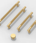 Champagne Bronze Cabinet Knobs 10 Pack Size 1-1/5 Inch 30mm Classic Kitchen Drawer Pulls For Cabinets And Drawers Zinc Alloy Hardware