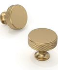 Champagne Bronze Cabinet Knobs 10 Pack Size 1-1/5 Inch 30mm Classic Kitchen Drawer Pulls For Cabinets And Drawers Zinc Alloy Hardware