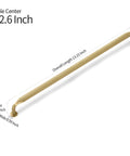 Champagne Bronze Modern Cabinet Pulls 3 Pack With 12.6 Inch Center Hole And 13 Inch Total Length Zinc Alloy Handle, side view.