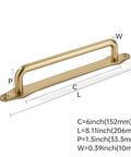 5 Pack Champagne Bronze Cabinet Pulls With Backplates For Drawers And Cabinets, 6 Inch Center To Center