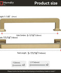 Champagne Bronze Cabinet Pulls 10 Pack 5 1 16 Inch Solid Zinc Alloy Modern Square Drawer Handles dimensions and screws