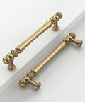 Champagne Bronze Cabinet Pulls 10 Pack 5 Inch Center To Center 128 Mm Heavy Duty Brushed Bronze Drawer Handles on white surface