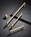 10 Pack Champagne Bronze Cabinet Pulls 5 Inch 128mm Modern Drawer Handles For Kitchen Bedroom Bathroom Living Room Durable Solid Zinc Alloy Smooth Edge