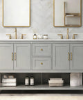 Modern bathroom vanity with Champagne Bronze Cabinet Pulls 10 Pack 5 1 16 Inch Solid Zinc Alloy Modern Square Drawer Handles