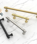 Champagne Bronze Cabinet Pulls 10 Pack 3 Inch Hole Center Zinc Alloy Handles for Kitchen Cabinets Closets Bathrooms Drawers