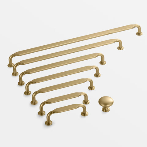 Champagne Bronze Modern Cabinet Pulls 3 Pack With 12.6 Inch Center Hole And 13 Inch Total Length Zinc Alloy Heavy Duty Handles