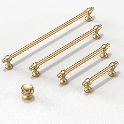 Champagne Bronze Cabinet Pulls 3 Inch Center To Center 76mm Pack Of 10 Honey Bronze Kitchen Handles with solid, durable metal construction