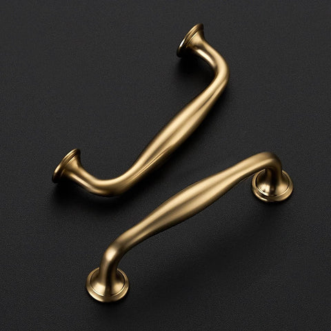 20 Pack 3-3/4 Inch Champagne Bronze Kitchen Cabinet Handles, Solid Zinc Alloy Cabinet Pulls For Cupboards And Drawers