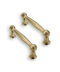 Solid Zinc Alloy Heavy Duty Cabinet Pulls 10 Pack 3 Inch Center Hole Champagne Bronze for Kitchen Cabinets Vanities and Bathroom Cabinets