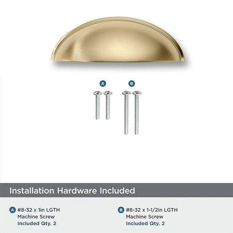 10 Pack 3 Inch Champagne Bronze Cup Drawer Pulls For Cabinets And Furniture Durable Solid Metal Kitchen Hardware with screws