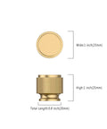 Dimensions of Champagne Bronze Zinc Alloy Knurled Dresser Knobs 20 Pack Cabinet Hardware For Cabinets And Drawers Durable Solid Knob Handles