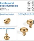 Champagne Bronze Oval Cabinet Knobs 10 Pack with zinc alloy construction, detailed view of screw design and handle features.