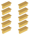 Champagne Gold 10 Pack Drawer Pulls, 2 Inch T Shaped Cabinet Knobs For Dresser And Furniture, Solid Aluminum Alloy