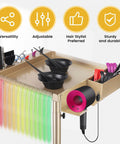 Champagne Gold Pro Grade Hair Salon Cart With Wheels Multi Function Salon Tray Station Height Adjustable From 26 To 43 Inches