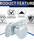 40 Piece Channel Nut And Bolt Set For One And Five Eighths Inch Strut Channel Galvanized Steel Fasteners For Construction Sites Factories And Industrial Installations product features.