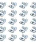 20 pack channel nut and bolt set delivers fast, secure strut mounting with zinc-plated 1/2 x 15/16 inch bolts and nuts.