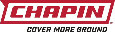 Chapin International brand logo with tagline 'Cover More Ground' in red and black text