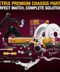 Assorted car chassis parts including Beefy Front Lower Ball Joint Kit For Mercedes Benz E Class And SL Models From The 1990s