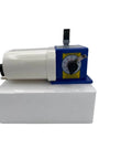 Precision Controls - Chem Flow Diaphragm Pump, 30 GPD Max, 100 PSI, 230 Volt Metering Pump displayed with control dial visible