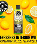 Chemical Guys Foaming Citrus Fabric Clean, Carpet and Upholstery Cleaner - Car Carpet Cleaner for Seats, and Floor Mats, Safe for Home, Office & More, Citrus Scent - 16 oz bottle with lemons