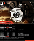 Front Wheel Bearing And Hub Assembly Set With ABS And Five Lug Direct Fit For Chevrolet Malibu 2004 2012 HHR SS 2008 2010