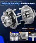 515096 Front Wheel Hub Bearing Assembly 4WD 4X4 OE Replacement with ABS for Chevy GMC Cadillac, 6 Lug Design, product display.
