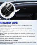 Image showing installation steps for Direct Fit Replacement AC Blower Motor With Fan For 1992 1993 1994 1995 1996 Chevy Silverado Suburban 1500 2500 Tahoe GMC Sierra Yukon C1500 C2500 K1500 K2500 G20 HVAC Heater Blower Motor Replaces 700103, with inset of blower motor.