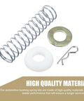 Transmission Shift Rod Linkage Repair Kit for 67 to 88 Chevrolet Models, includes spring, bushing, washer, pin clip.