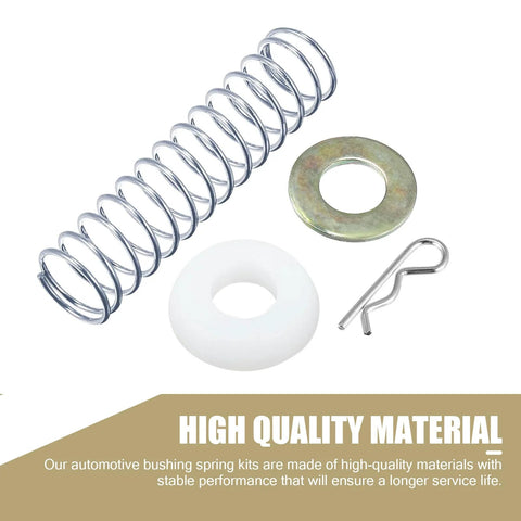 Transmission Shift Rod Linkage Repair Kit for 67 to 88 Chevrolet Models, includes spring, bushing, washer, pin clip.