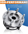Front Wheel Hub Bearing Assembly With ABS Sensor For 2002 2009 Chevy Trailblazer 2003 2006 SSR 2002 2009 GMC Envoy 2003 2008 Isuzu Ascender 6 Lug Front Hub Replacement Built With Bearing Steel And ABS Sensor