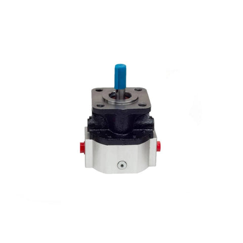 Front view of CHIEF MH Series Gear Pump: 0.258 CID, 2 GPM @ 1800 RPM, 2300 PSI, 4-Bolt Flange Mounting, SAE 8 Side Ports, Dual Rotation, 250179