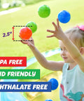 Child playing with 200 Premium Crush-Resistant Play Balls for Ball Pits – Non-Toxic, BPA & Phthalate Free – Vibrant Assorted Colors.