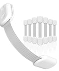 Eight Pack Child Safety Locks Use 3M Adhesive No Screws Or Magnets For Cabinets Drawers Ovens And Toilet Seats Quickly Installable