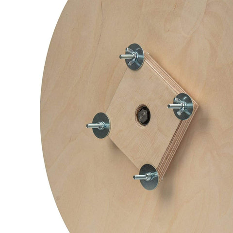 Back of Quiet 16 Inch Chinchilla Exercise Wheel With Double Ball Bearings For Whisper Quiet Spin And Chew Resistant Metal Rim
