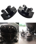 Chlorobutyl Rubber Feet For Vibration Damping 12 Pack Quiet Anti Vibration Pads For Electric Motors And Refrigeration Compressors Easy Neck Clamp And Bolt Perforation Installation