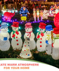 Replacement Blow Mold Light Kit With 5 Foot Cord And No Fuss On Off Switch For E27 E26 Bulbs; Snowman holiday decor in yard.