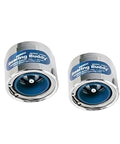 Chrome Plated Bearing Protector With Blue Grease Indicator, fits hubs 1.980 inch, for boats, RVs, trailers, USA made