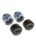 Chrome Bearing Protectors For Boat Trailer Bearings 1.980 Inch Size Pair With Saltwater Protection Shield, front and back view
