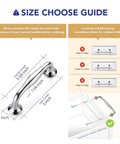 3 Inch Polished Chrome Cabinet Handles Solid Zinc Alloy Pulls For Cupboards And Drawers 10 Pack Modern Kitchen Hardware size guide