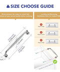 Size guide for Set Of 5 Polished Chrome 7.5 Inch Cabinet Handles Solid Zinc Alloy Drawer Pulls with installation measurements.