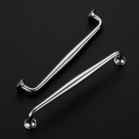 Set Of 5 Polished Chrome 7.5 Inch Cabinet Handles Solid Zinc Alloy Drawer Pulls For Kitchen Cabinets And Cupboards, side view