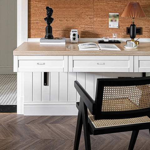 Modern kitchen with 3 Inch Polished Chrome Cabinet Handles Solid Zinc Alloy Pulls For Cupboards And Drawers 10 Pack visible on white cabinets.