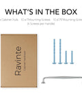 Set Of 5 Polished Chrome 7.5 Inch Cabinet Handles Solid Zinc Alloy Drawer Pulls packaging with screws