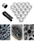 20 Pcs Universal Car Wheel Nut Caps And Auto Hub Screw Covers 17mm 19mm 21mm Sizes with removal tool for bolt head protection and decoration