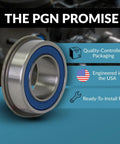 4 Pack Flanged Ball Bearings 3/4 In x 1-3/8 In Chrome Steel Lubricated With Rubber Seals On Both Sides