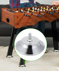4 Pack Heavy Duty Billiard Table Leg Levelers With Adjustable 5 Inch Metal Leveling Feet Chrome Finish And PE Base for Soccer Tables
