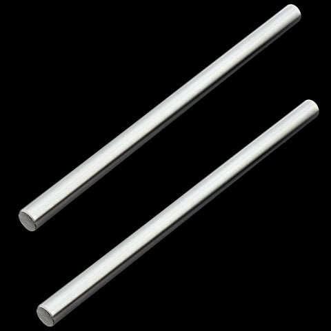 Two Pack 8mm x 150mm Chrome Linear Motion Rods provide hardened steel guide rails with rust resistance and tight tolerances