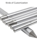 2pcs 6mm Linear Motion Rods 500mm Long Case Hardened Chrome Plated Steel Shafts with h8 Tolerance, showing customization
