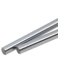 ✝️ 2PCs 8mm x 300mm (.315 x 11.81 inches) Case Hardened Chrome Plated Linear Motion Rod Shaft Guide - Metric h8 Tolerance on white background