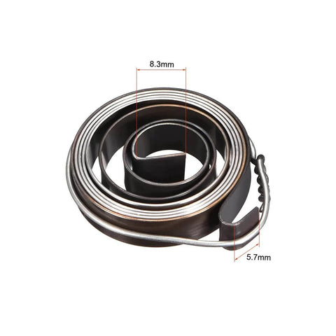 Beefy Drill Press Return Spring For Quill, Heavy Duty Chrome Housed Coil Spring Assembly, Long 680mm Extension, 34mm Outer Diameter